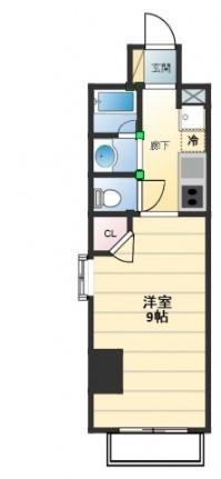 アーバングレース広島 804号室｜広島県広島市中区東白島町(賃貸マンション1K・8階・27.27㎡)の写真 その2