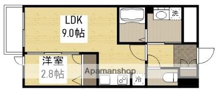 月光江波東弐番館 206｜広島県広島市中区江波東２丁目(賃貸マンション1LDK・2階・29.67㎡)の写真 その2