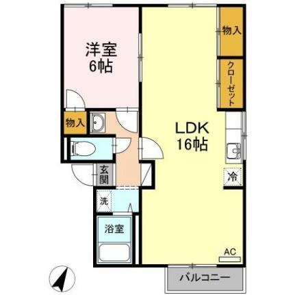 コーポふじ 202｜広島県広島市東区戸坂大上２丁目(賃貸アパート1LDK・2階・50.26㎡)の写真 その2