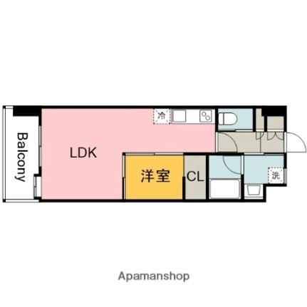 桜橋パーク 402｜広島県広島市東区牛田南１丁目(賃貸マンション1LDK・4階・34.81㎡)の写真 その2