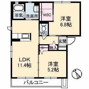 カミーリアＤ棟 0201｜広島県広島市西区己斐上４丁目(賃貸アパート2LDK・2階・54.07㎡)の写真 その2