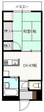 メゾン丸子山　駐車場付 301号室｜広島県広島市中区江波東１丁目(賃貸マンション1DK・2階・31.82㎡)の写真 その2