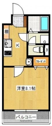 カサグランデII 302｜広島県広島市安佐南区大町東１丁目(賃貸マンション1K・3階・28.00㎡)の写真 その2