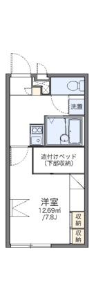 レオパレスサンシャインコーボー 207｜広島県広島市安佐南区川内３丁目(賃貸アパート1K・2階・21.81㎡)の写真 その2