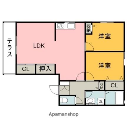 フローレル品川 101｜広島県広島市西区己斐上１丁目(賃貸アパート2LDK・1階・65.00㎡)の写真 その2