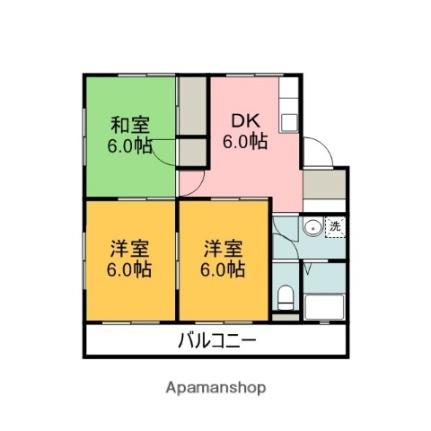 サコマンション 301｜広島県広島市佐伯区千同２丁目(賃貸マンション3DK・3階・49.86㎡)の写真 その2