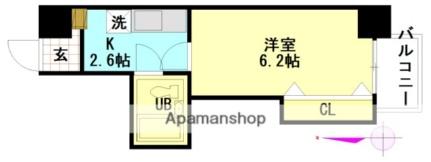 広島県広島市佐伯区五日市中央１丁目(賃貸マンション1K・4階・20.25㎡)の写真 その2