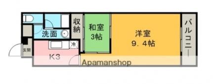 クレベール相原 202｜広島県広島市佐伯区五日市６丁目(賃貸マンション2K・2階・34.92㎡)の写真 その2