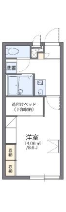 レオパレスグラシューズＫ 201｜広島県広島市佐伯区利松３丁目(賃貸アパート1K・2階・23.18㎡)の写真 その2