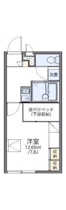 レオパレス桜館 109｜広島県広島市佐伯区利松１丁目(賃貸アパート1K・1階・21.81㎡)の写真 その2