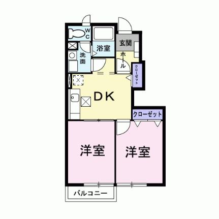 マーヴェラスＡ 103｜広島県広島市佐伯区五日市町大字皆賀(賃貸アパート2DK・1階・42.77㎡)の写真 その2