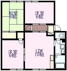 サンシティ中野　Ｂ 102号室｜広島県広島市西区草津新町２丁目(賃貸アパート3LDK・1階・59.30㎡)の写真 その2