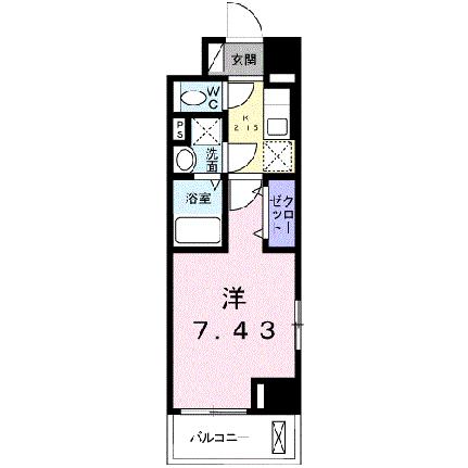 プラーサート　南観音 1101｜広島県広島市西区南観音４丁目(賃貸マンション1K・11階・26.08㎡)の写真 その2