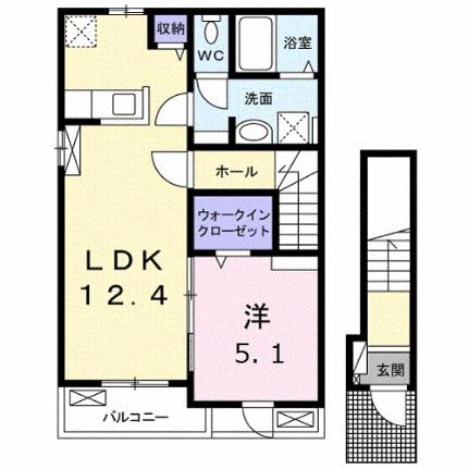 ライスガーデン　II 201｜広島県廿日市市佐方(賃貸アパート1LDK・2階・46.54㎡)の写真 その2