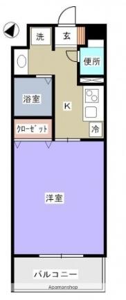 広島県広島市東区光が丘(賃貸マンション1K・3階・35.08㎡)の写真 その2