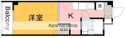 ラトゥール広島 603｜広島県広島市南区的場町２丁目(賃貸マンション1K・6階・23.00㎡)の写真 その2