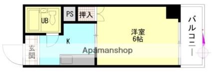 メゾン羽衣 502｜広島県広島市中区羽衣町(賃貸マンション1K・5階・16.60㎡)の写真 その2