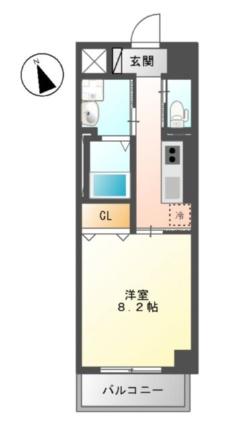 ｅＣｌｏｕｄ 501｜広島県広島市南区東雲本町２丁目(賃貸マンション1K・5階・30.60㎡)の写真 その2