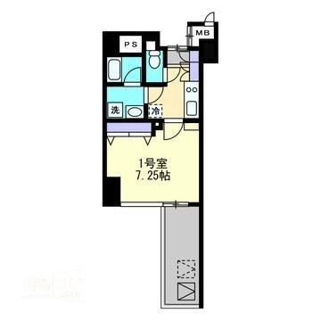 アルル国泰寺 901 ｜ 広島県広島市中区国泰寺町１丁目（賃貸マンション1K・9階・25.36㎡） その2