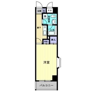 グランドール濱本 501｜広島県広島市中区本川町３丁目(賃貸マンション1K・8階・33.41㎡)の写真 その2