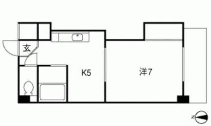 ハイムサンシルク 508号室｜広島県広島市東区光町１丁目(賃貸マンション1DK・5階・27.00㎡)の写真 その2