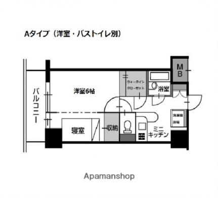 ラポール中島 303｜広島県広島市中区中島町(賃貸マンション1K・3階・35.02㎡)の写真 その2