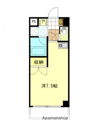 福地産業西十日市ビル 303｜広島県広島市中区西十日市町(賃貸マンション1R・3階・26.98㎡)の写真 その2