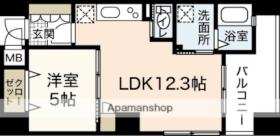 アールヴォレ楠木 203 ｜ 広島県広島市西区楠木町２丁目（賃貸マンション1LDK・2階・40.21㎡） その2