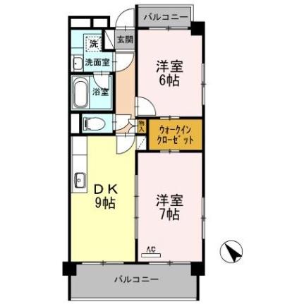 グレイスコート仁保新町 601｜広島県広島市南区仁保新町２丁目(賃貸マンション2LDK・6階・51.80㎡)の写真 その2