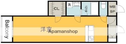 新白島東亜ビル 1303｜広島県広島市中区西白島町(賃貸マンション1R・13階・40.30㎡)の写真 その2