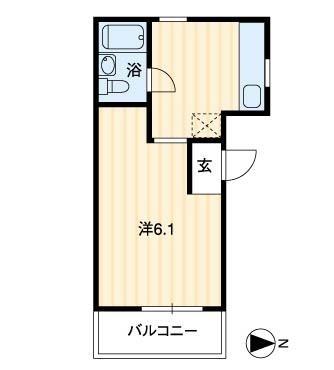 カーサ二葉の里 102｜広島県広島市東区二葉の里１丁目(賃貸マンション1R・1階・20.22㎡)の写真 その2