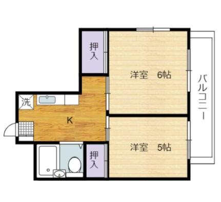 ハイネス江波 801号室｜広島県広島市中区江波南１丁目(賃貸マンション2DK・8階・30.52㎡)の写真 その2