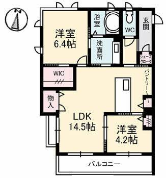 ファンコート東青崎 0304｜広島県広島市南区東青崎町(賃貸マンション2LDK・3階・61.75㎡)の写真 その2