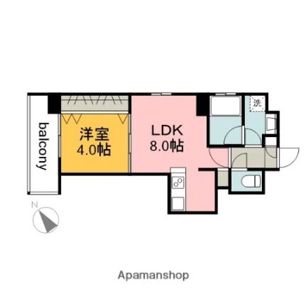 ＣＡＬＭＥ国泰寺 201｜広島県広島市中区国泰寺町１丁目(賃貸マンション1LDK・2階・31.41㎡)の写真 その2