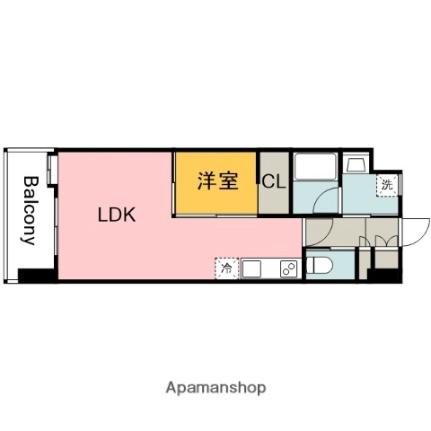 桜橋パーク 703｜広島県広島市東区牛田南１丁目(賃貸マンション1LDK・7階・34.38㎡)の写真 その2