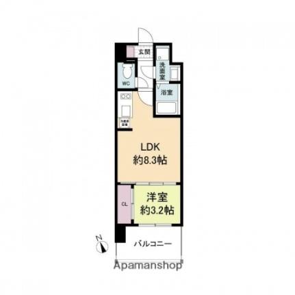 ＬｉｖｅＣａｓａ光町 1002｜広島県広島市東区光町２丁目(賃貸マンション1LDK・10階・29.65㎡)の写真 その2