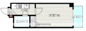 第15片山ビル 505号室 ｜ 広島県広島市南区宇品海岸１丁目（賃貸マンション1K・5階・18.15㎡） その2