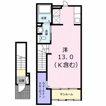 ｃａｓａ仁保新町・1 202 ｜ 広島県広島市南区仁保新町１丁目（賃貸アパート1R・2階・37.62㎡） その2