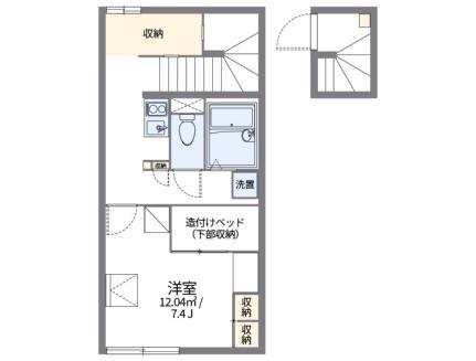 レオパレスロータスヒルズ1番館 204｜山口県岩国市南岩国町２丁目(賃貸アパート1K・2階・28.15㎡)の写真 その2