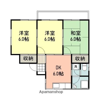 山口県岩国市今津町２丁目(賃貸一戸建3DK・1階・50.51㎡)の写真 その2