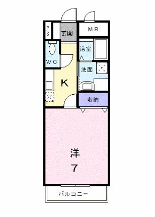 ダイトウ　パレス　ピースフル 402 ｜ 山口県山口市小郡明治２丁目（賃貸マンション1K・4階・26.52㎡） その2