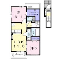 ルミエール　Ｂ 203 ｜ 山口県山口市阿知須（賃貸アパート2LDK・2階・57.54㎡） その2