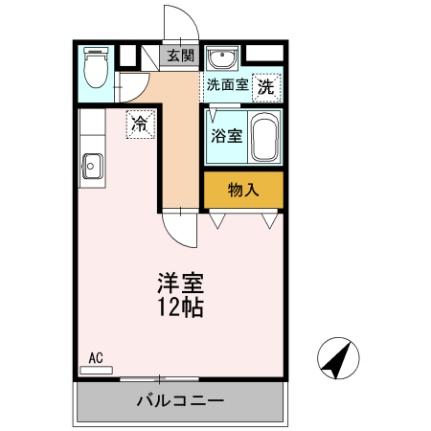 アバンウェル今井町II番館 402 ｜ 山口県山口市今井町（賃貸マンション1R・4階・34.00㎡） その2