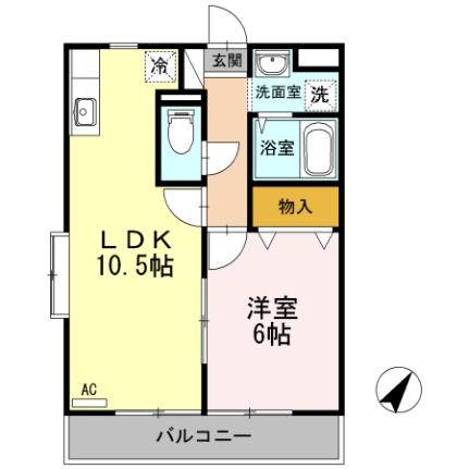 アバンウェル今井町I番館  ｜ 山口県山口市今井町（賃貸マンション1LDK・3階・40.70㎡） その2