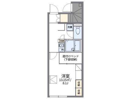 レオパレスポン　スマイル 106｜徳島県鳴門市撫養町斎田字浜端西(賃貸アパート1K・1階・23.61㎡)の写真 その2