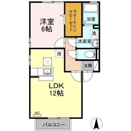 トアエーユ　Ａ棟 103｜徳島県板野郡藍住町東中富字東傍示(賃貸アパート1LDK・1階・45.42㎡)の写真 その2