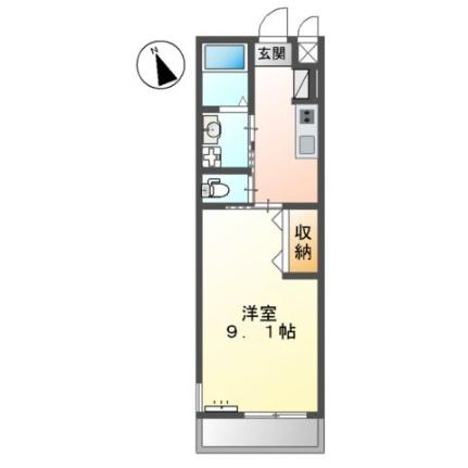 シェルル東吉野 105｜徳島県徳島市東吉野町２丁目(賃貸アパート1K・1階・30.87㎡)の写真 その2