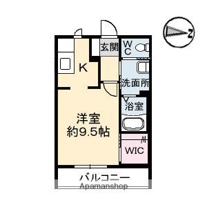 シャーメゾン佐古 103号室｜徳島県徳島市佐古一番町(賃貸アパート1K・1階・27.45㎡)の写真 その2