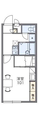 レオパレスラージ　グルーブ　II 104｜徳島県徳島市国府町観音寺(賃貸アパート1K・1階・23.18㎡)の写真 その2