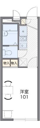 レオパレスドミール　板垣 101｜徳島県徳島市吉野本町４丁目(賃貸アパート1K・1階・19.87㎡)の写真 その2